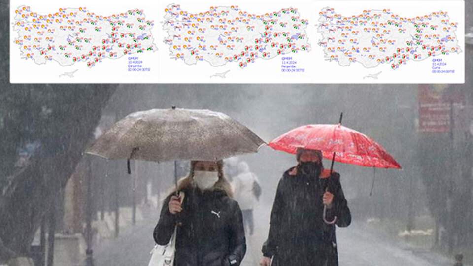 Bayram tatilinde 'yağış' uyarısı!