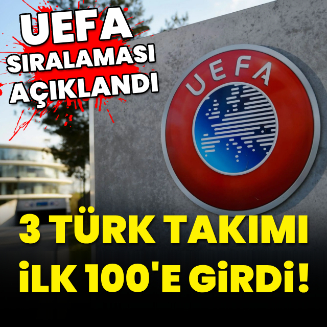 3 Türk takımı ilk 100'e girdi!