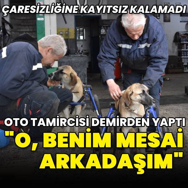 Oto tamircisi demirden yaptı! "O benim mesai arkadaşım"