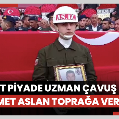 Şehit Piyade Uzman Çavuş Hikmet Aslan toprağa verildi
