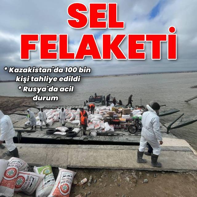 Kazakistan'da sel felaketi