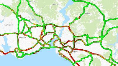 İstanbul'da şaşırtan trafik!