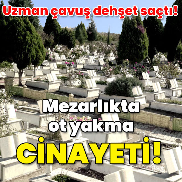 Uzman çavuş tetiğe bastı! Mezarlıkta ot yakma cinayeti!