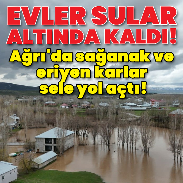 Sağanak ve eriyen karlar sele yol açtı!