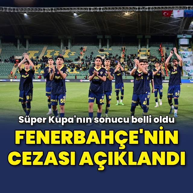 Fenerbahçe'nin cezası açıklandı