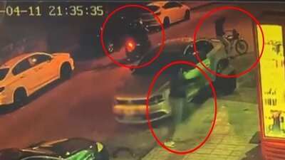 Kahvehaneye silahlı saldırı kamerada