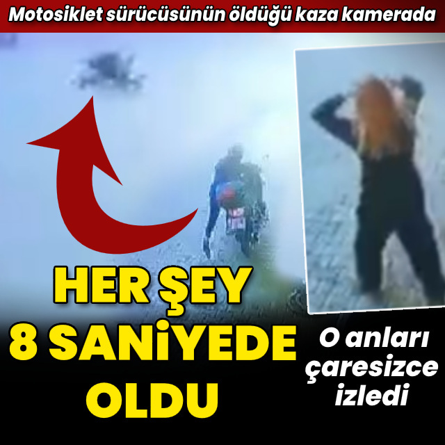 Sürücünün öldüğü an kamerada!