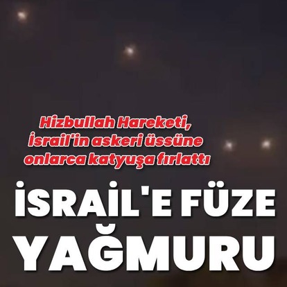 İsrail'e füze yağmuru!