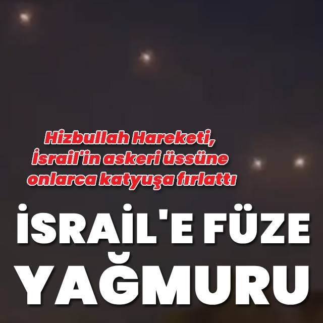 İsrail'e füze yağmuru!