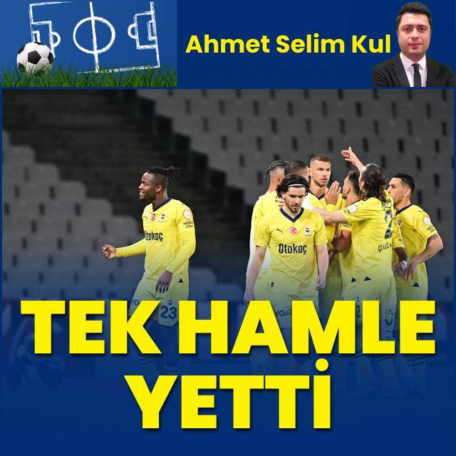 Tek hamle yetti