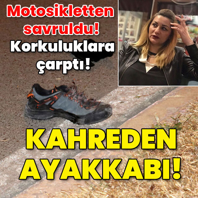 Motosikletten savruldu! Korkuluklara çarptı!