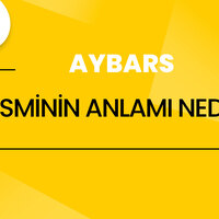 Aybars isminin anlamı nedir?