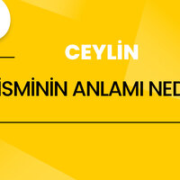 Ceylin isminin anlamı nedir?