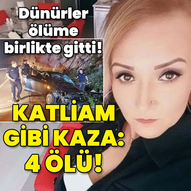Dünürler ölüme birlikte gitti! Katliam gibi kaza: 4 ölü!