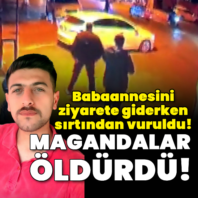 Babaannesini ziyarete giderken sırtından vuruldu!