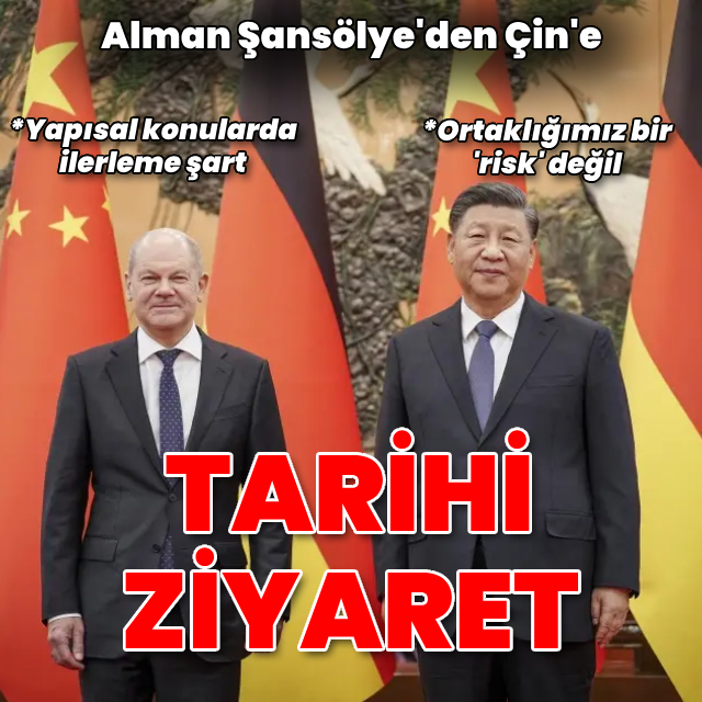 Alman Şansölye'den Çin'e tarihi ziyaret