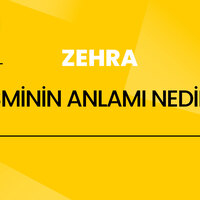 Zehra isminin anlamı nedir?