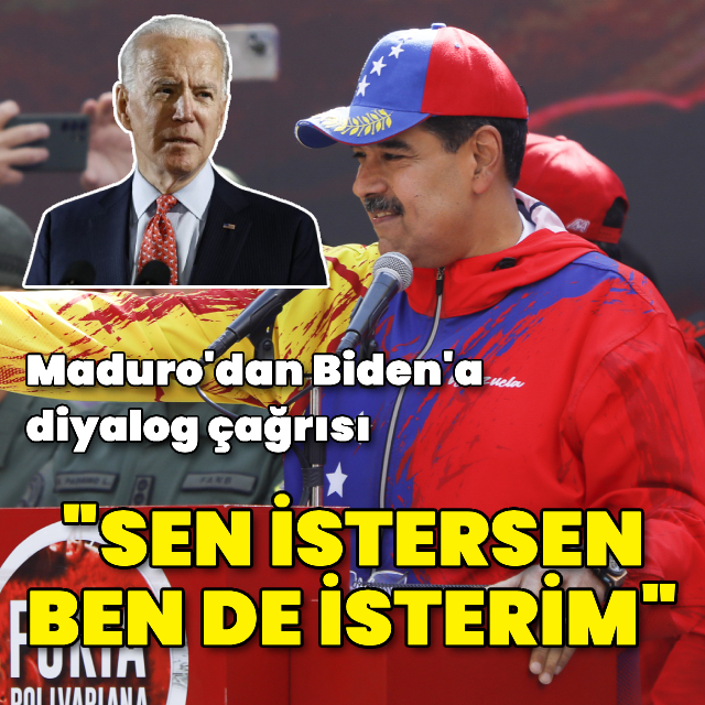 Maduro'dan, Biden'a "diyalog" çağrısı