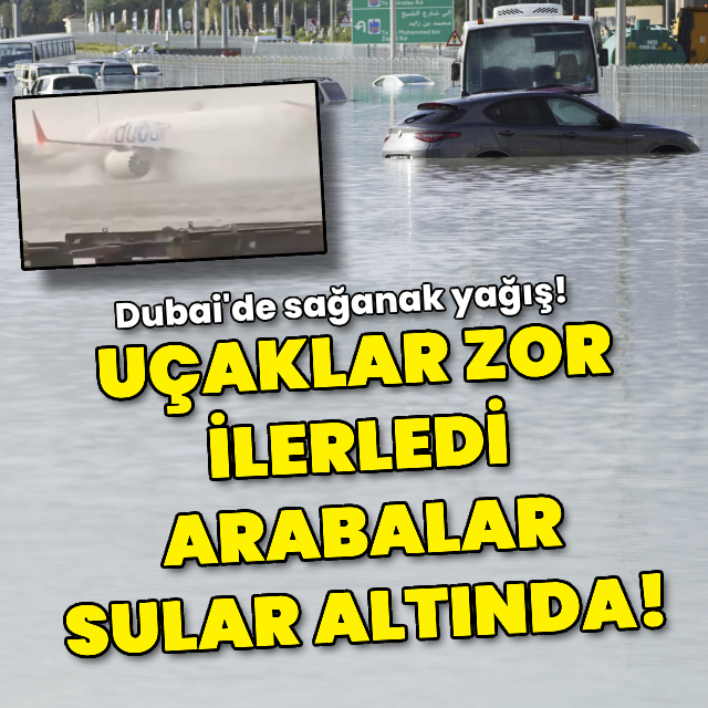 Sağanak etkili oldu, uçaklar zor ilerledi!