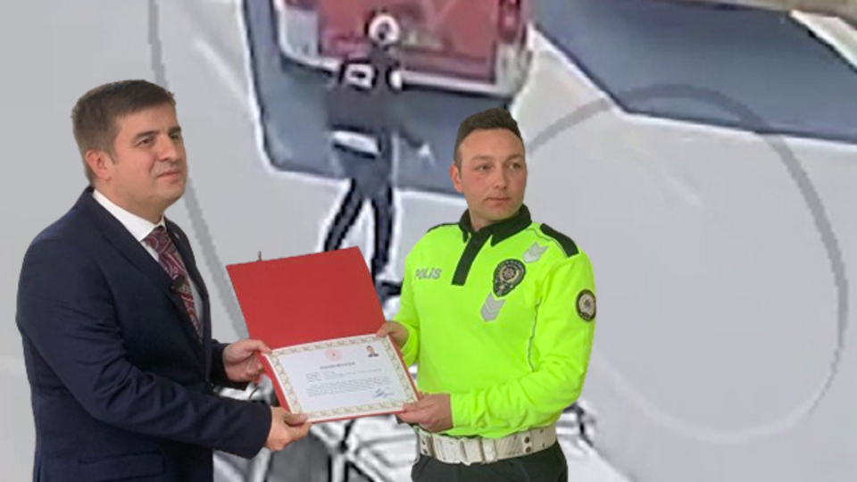 O polise başarı belgesi