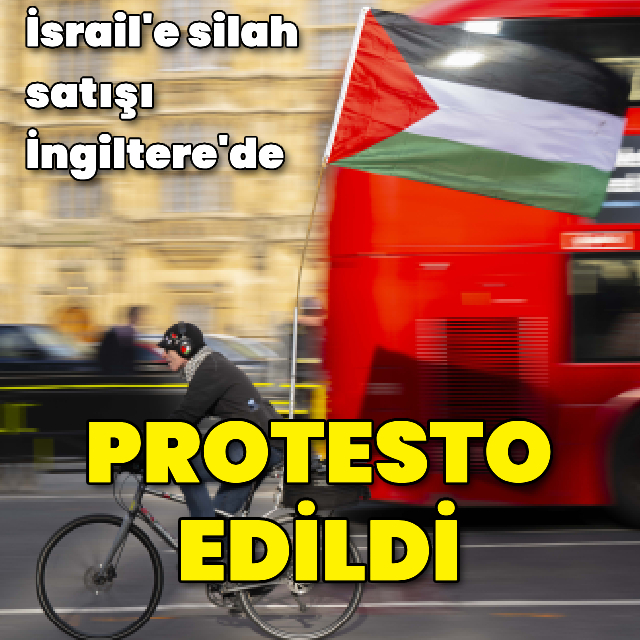 İngiltere'de İsrail'e silah satışı protestosu