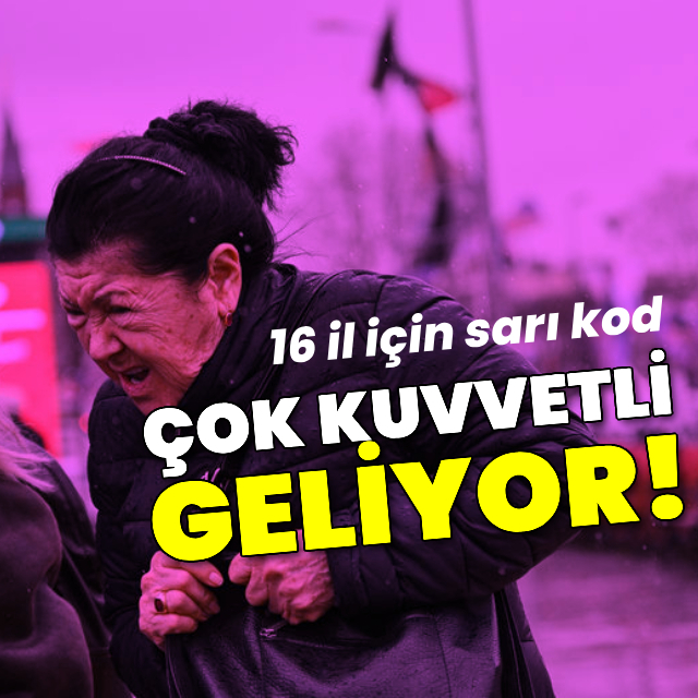 Gök gürültülü sağanak yağmur uyarısı