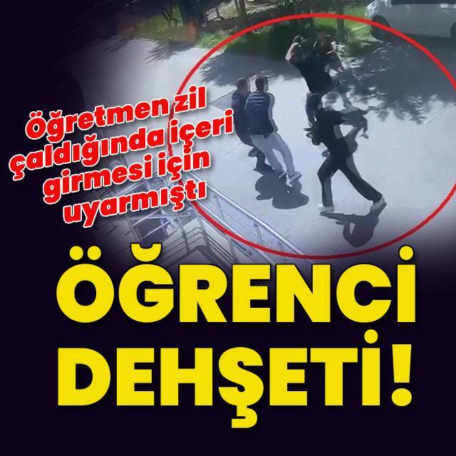 Öğrenci dehşet saçtı! Öğretmenini bıçakladı