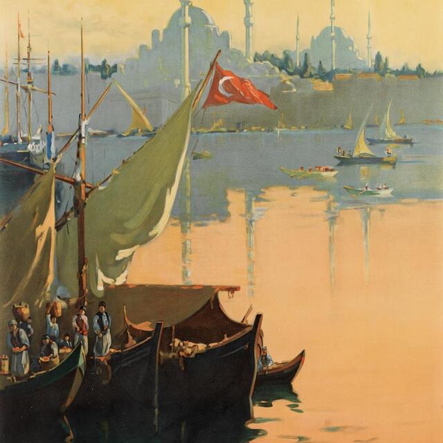 İstanbul'a seyahatin cazibesi posterlerde