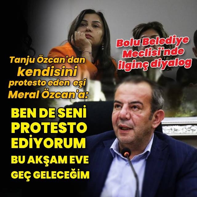 Tanju Özcan'ın eşi belediyeyi protesto etti