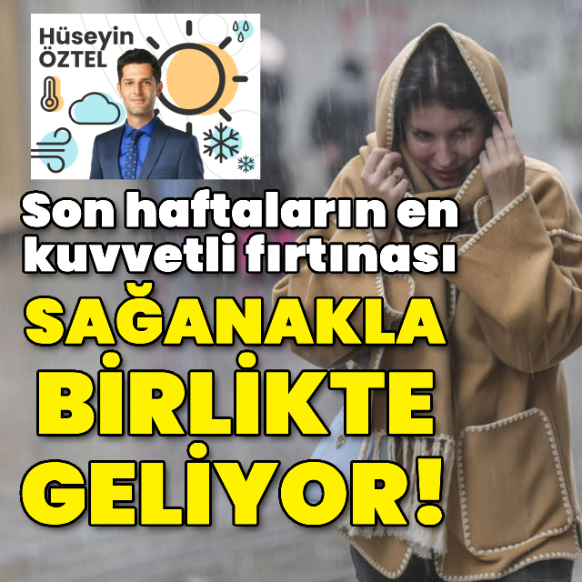 Son haftaların en kuvvetli fırtınası sağanakla birlikte geliyor!