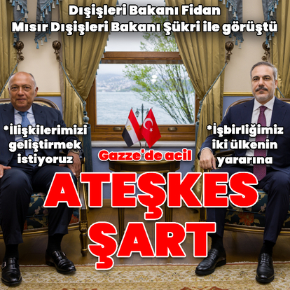 Bakan Fidan ve Mısırlı mevkidaşından açıklamalar