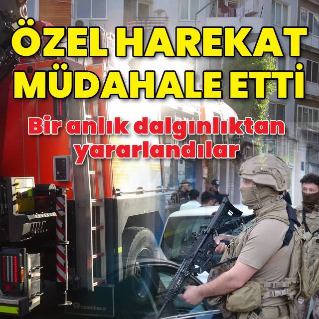 Firari hükümlü eşini ve iki çocuğunu rehin aldı