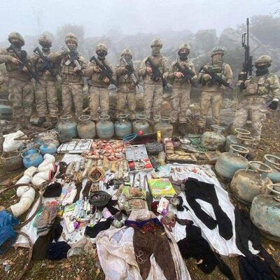 Terör örgütüne ait 82 sığınma alanı imha edildi!