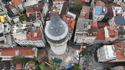 Son hali havadan görüntülendi