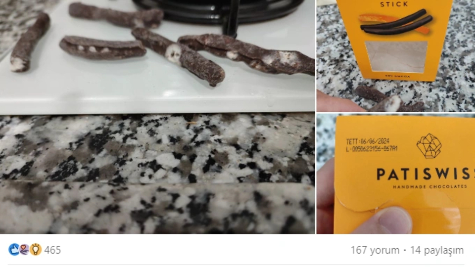 Patiswiss ürünündeki 'küflü' tartışma