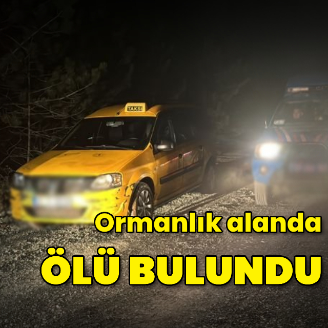 Taksi şoförü ormanlık alanda ölü bulundu