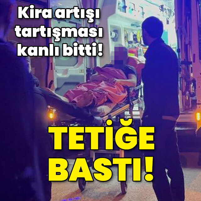 Kira tartışması kanlı bitti! Tetiğe bastı!