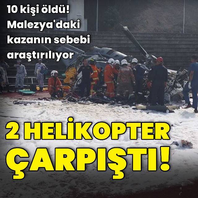 2 askeri helikopter çarpıştı: 10 kişi öldü!