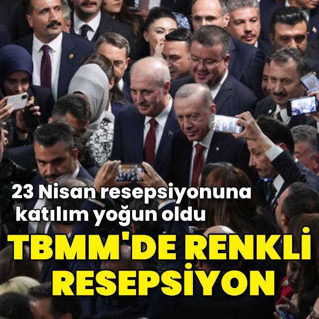 TBMM'de renkli resepsiyon