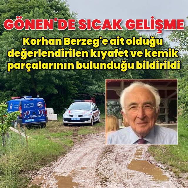 Kayıp Korhan Berzeg olayında yeni gelişme