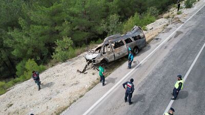 Minibüs alev topuna dönmüş 4 kişi ölmüştü! Sürücü kazayı anlattı!