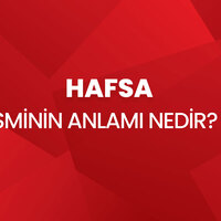 Hafsa isminin anlamı nedir?