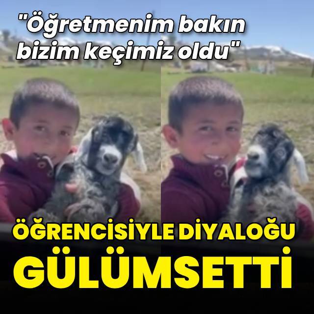 Öğretmen ile öğrencisinin 'oğlak' diyaloğu gülümsetti