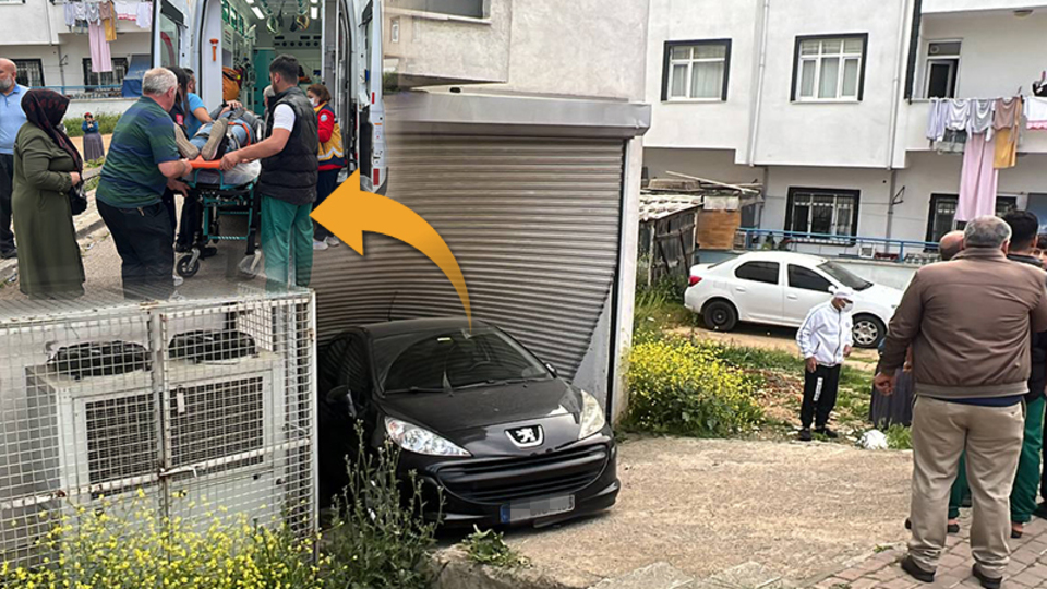 Kayan otomobilini durdurmak isterken yaralandı