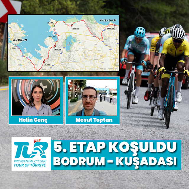 59. Cumhurbaşkanlığı Türkiye Bisiklet Turu'nda 5. etap koşuluyor