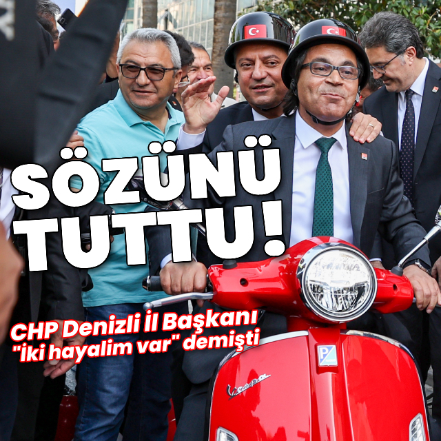 Özel sözünü tuttu, belediyeye böyle gitti