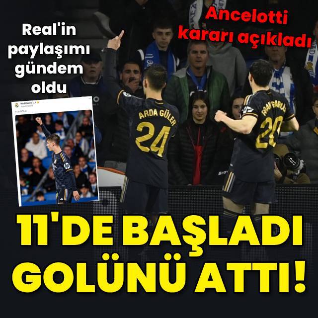 Arda Güler golünü attı!