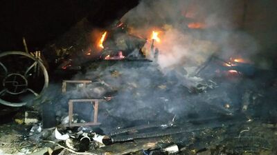 Ahırda yangın! 5 büyükbaş öldü