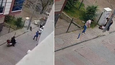O anlar kamerada! 2 kişiyi bıçaklayan saldırgan vurularak yakalandı!