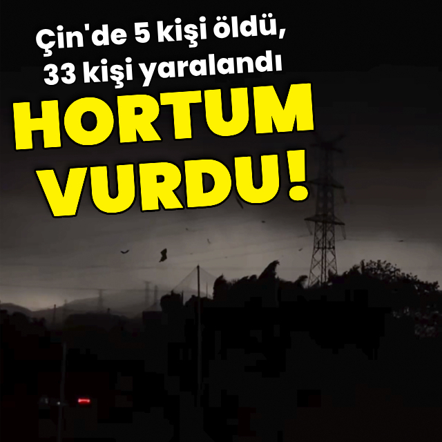 Çin'de hortum felaketi!